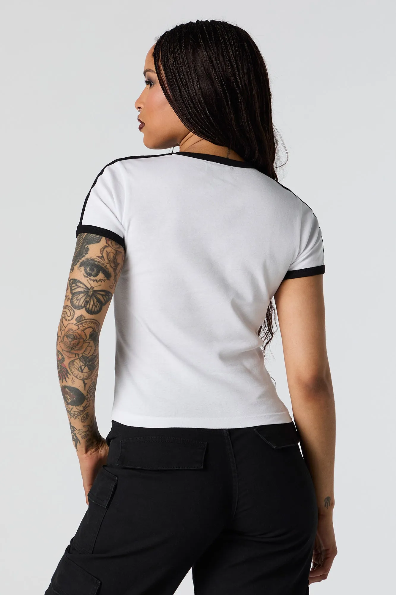 10 Graphic Ringer T-Shirt sold by Urban Planet product image thumbnail 4