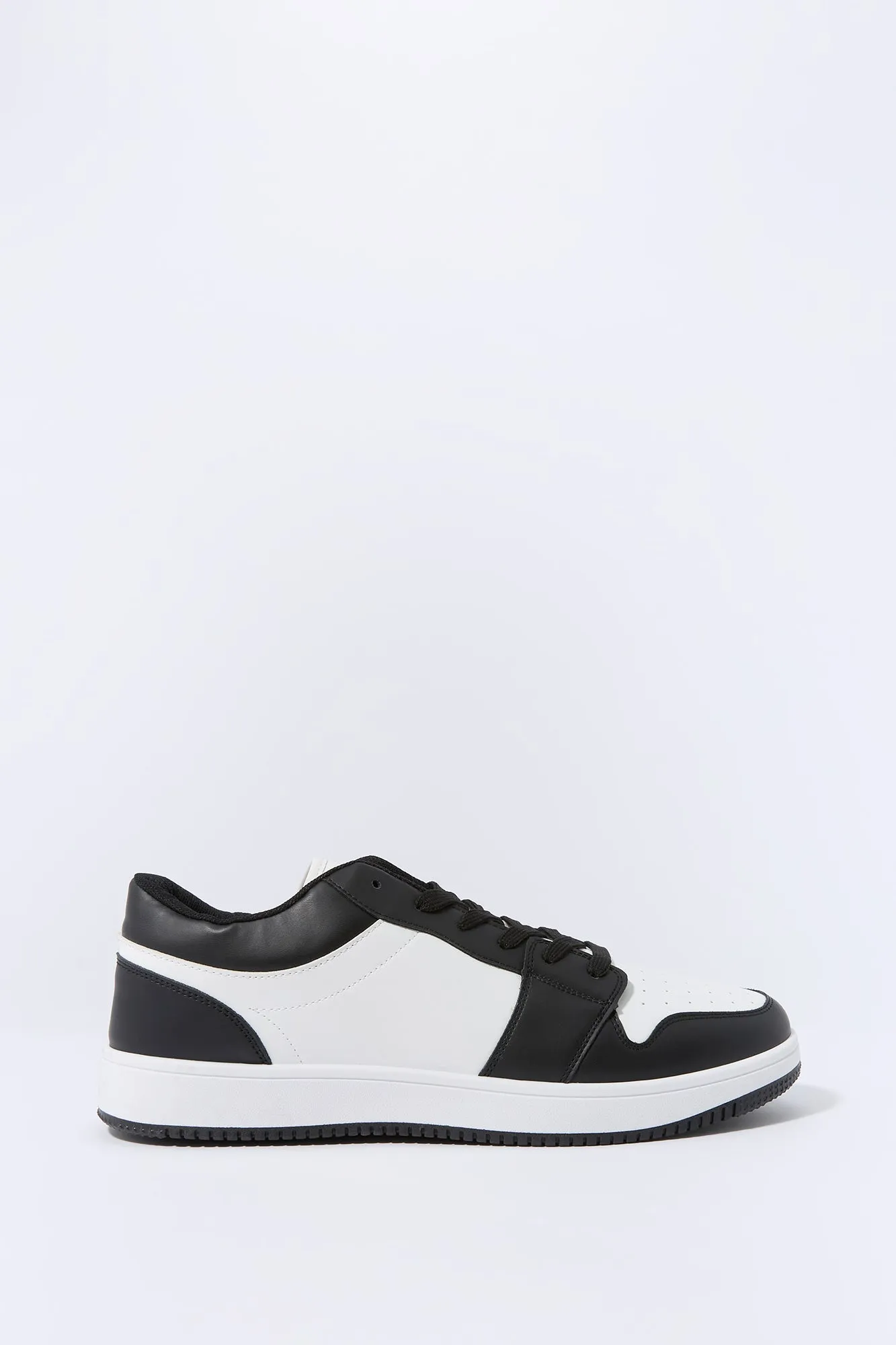 Faux Leather Colourblock Low Top Sneaker sold by Urban Planet