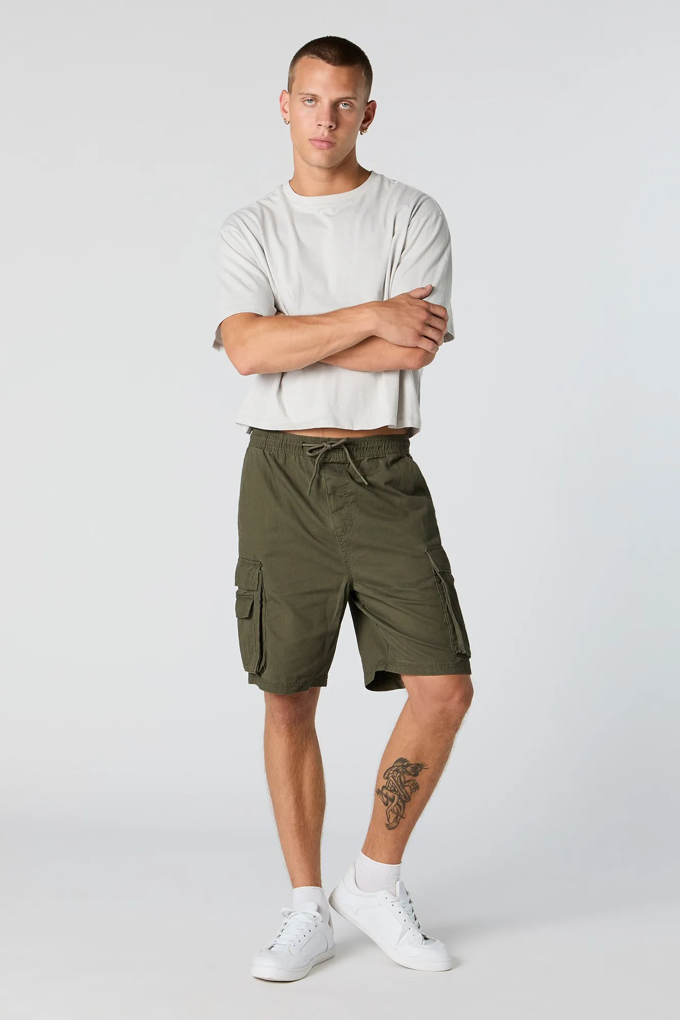 Triple Pocket Drawstring Cargo Short sold by Urban Planet product image thumbnail 3