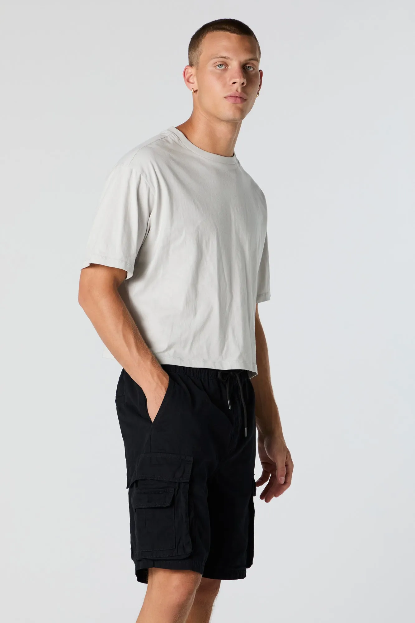 Triple Pocket Drawstring Cargo Short sold by Urban Planet product image thumbnail 4