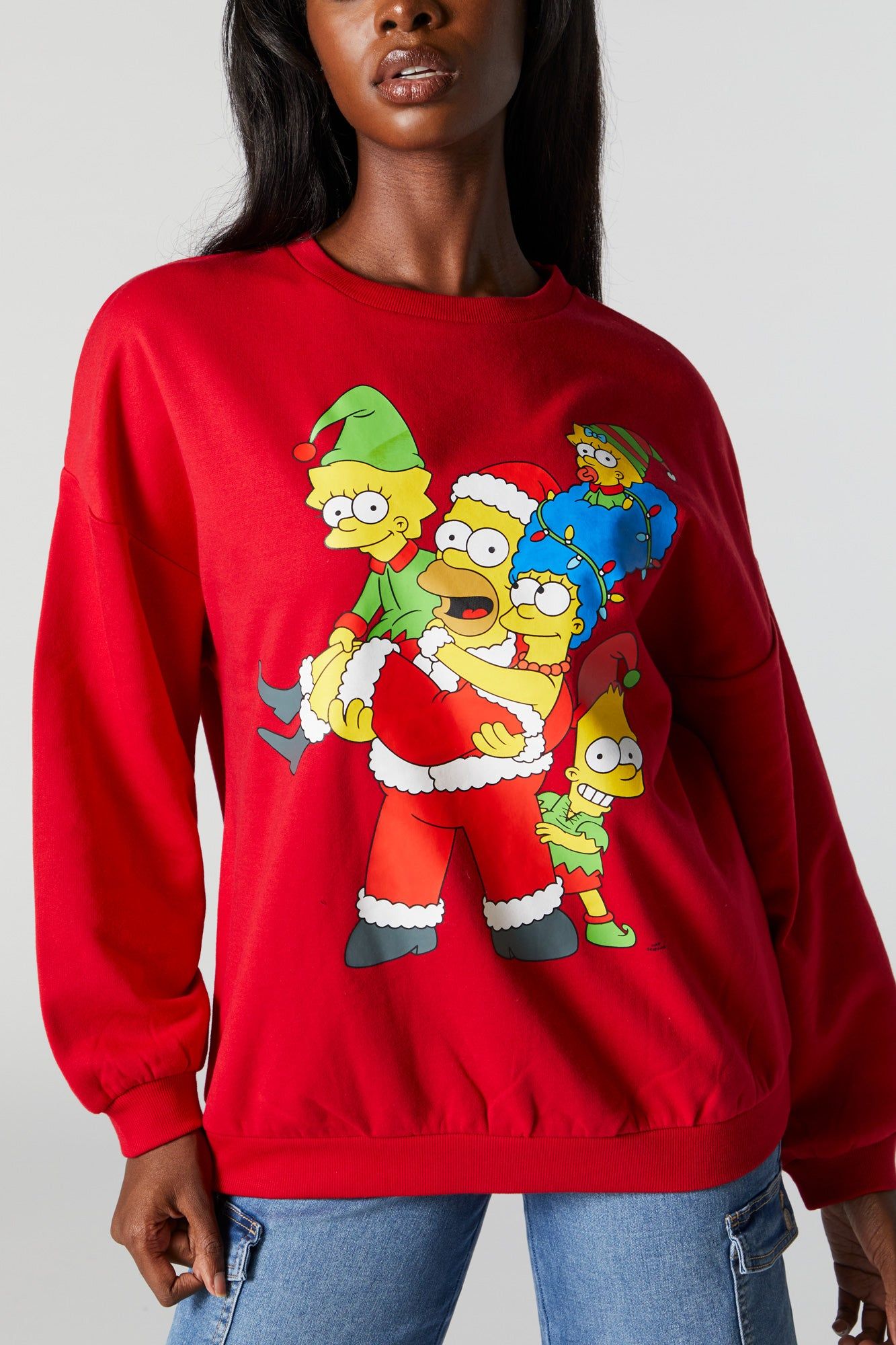The Simpsons Xmas Graphic Fleece Sweatshirt sold by Urban Planet product image thumbnail 2