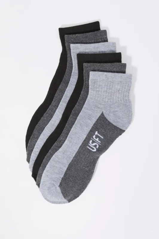 Assorted Athletic Quarter Socks (6 Pack) sold by Urban Planet