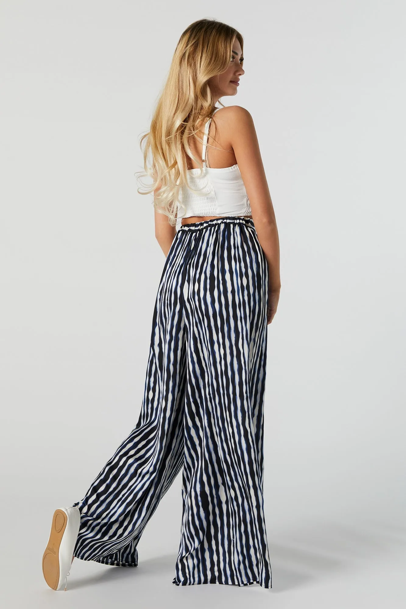 Pantalon Rayé à jambe large imprimé sold by Urban Planet product image thumbnail 3