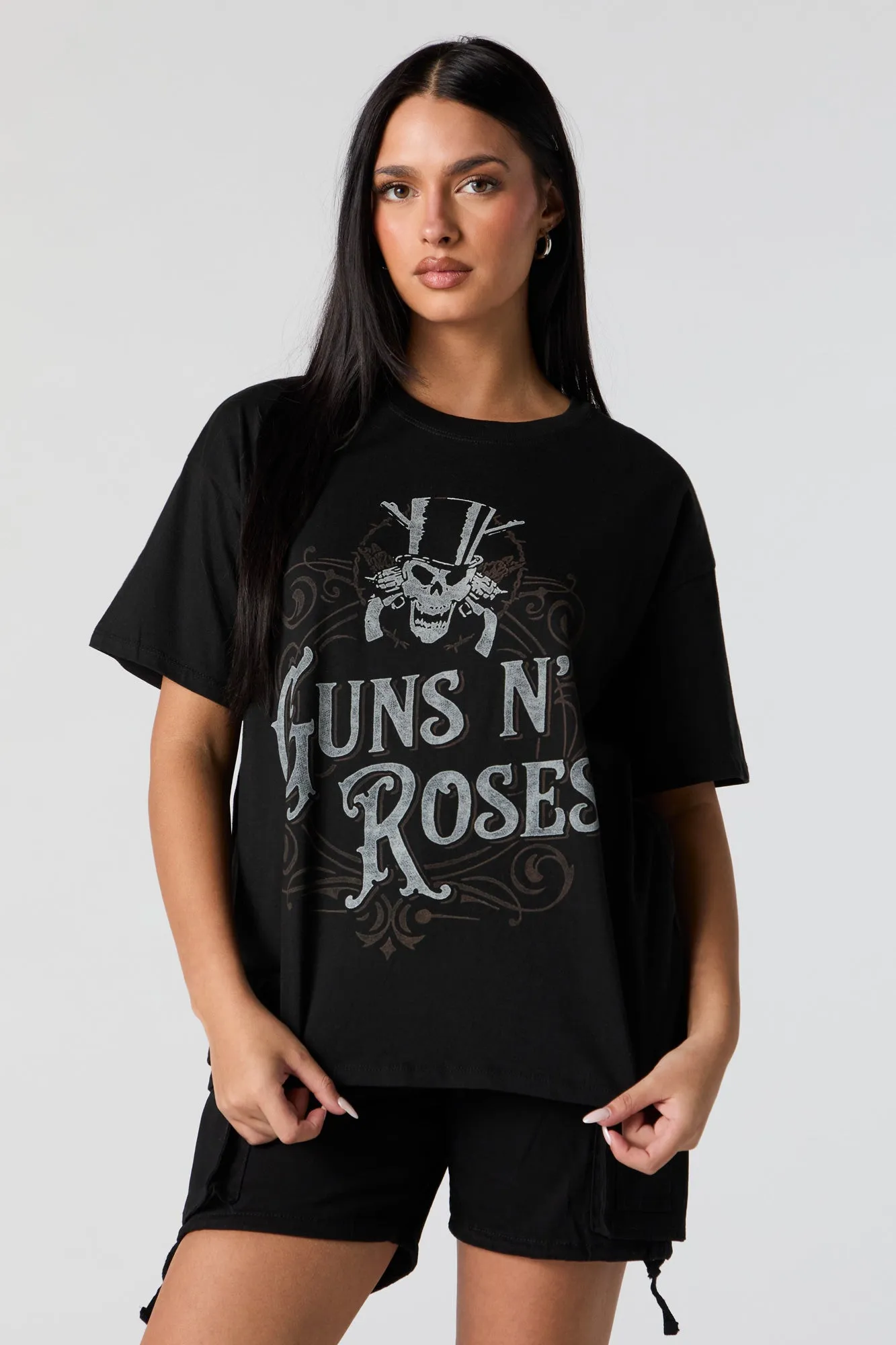 Guns n Roses Graphic Boyfriend T-Shirt sold by Urban Planet product image thumbnail 2