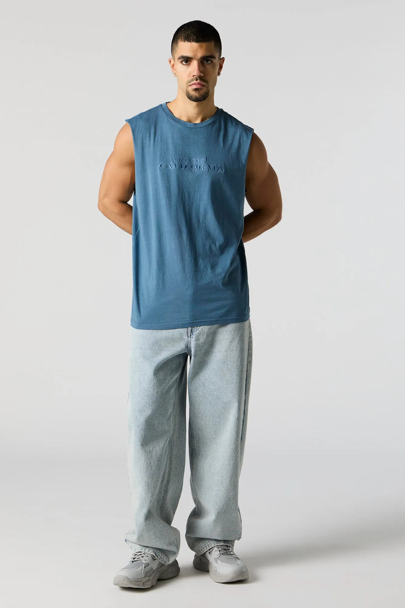 West Coast California Embroidered Tank sold by Urban Planet product image thumbnail 3