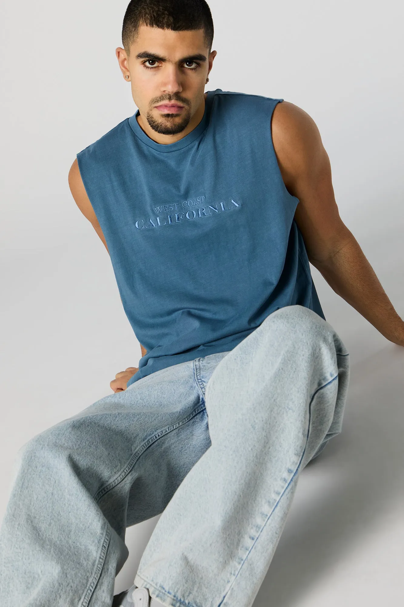 West Coast California Embroidered Tank sold by Urban Planet