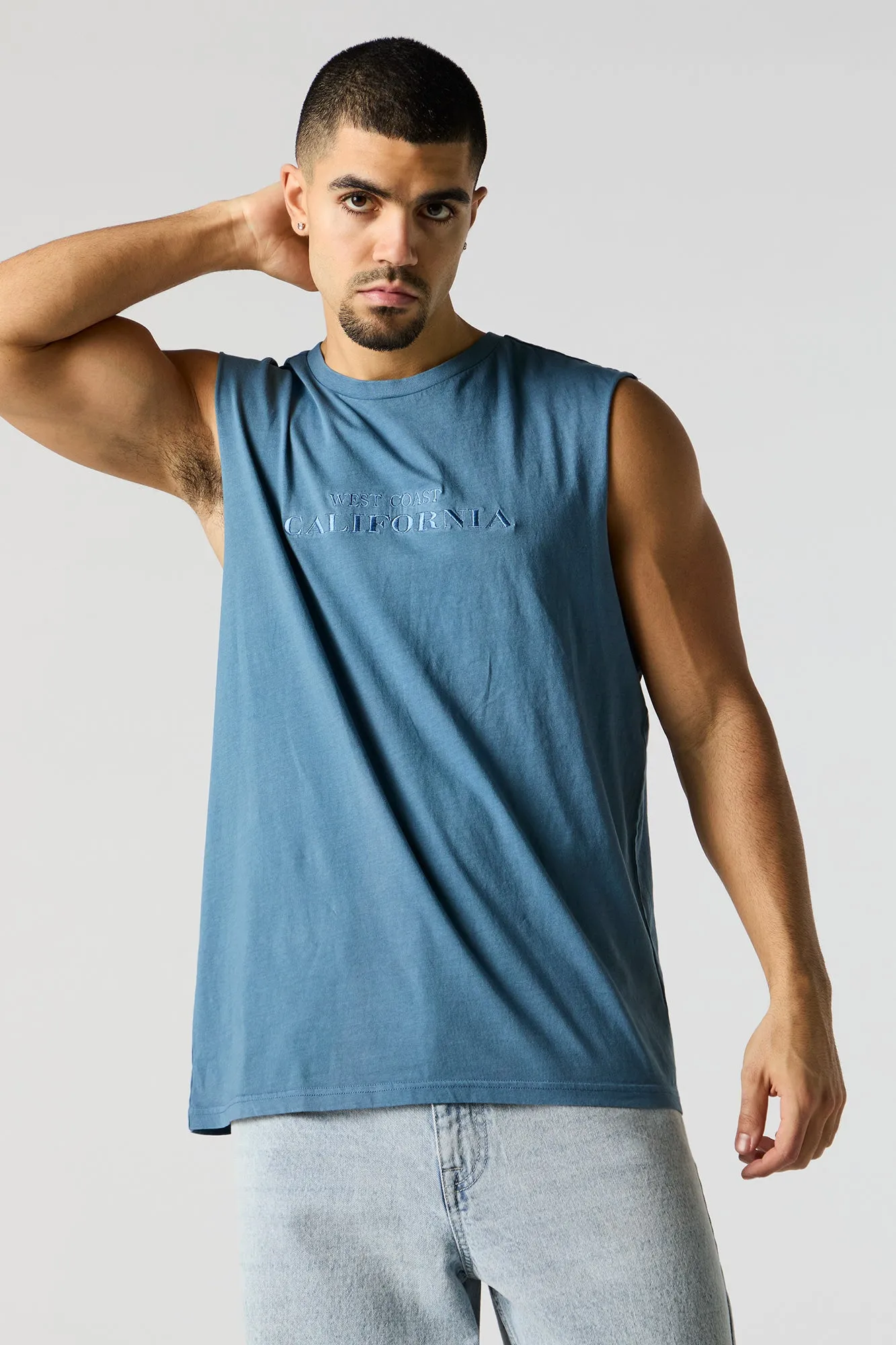 West Coast California Embroidered Tank sold by Urban Planet product image thumbnail 5