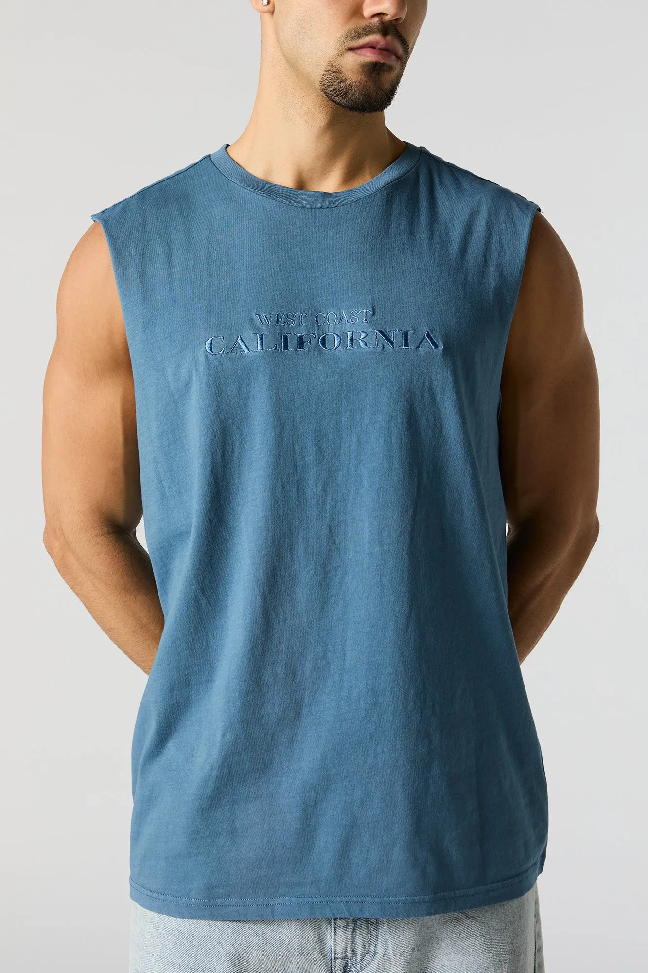 West Coast California Embroidered Tank sold by Urban Planet product image thumbnail 2