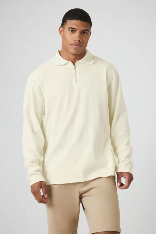 Quarter Zip Polo Top sold by Urban Planet