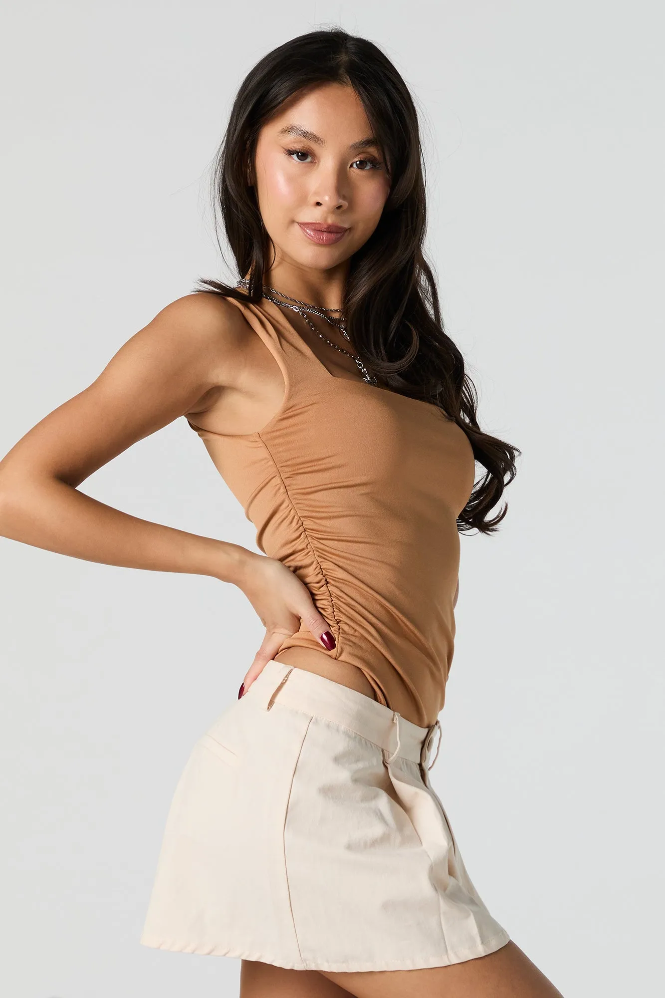 Contour Square Neck Ruched Bodysuit sold by Urban Planet product image thumbnail 2