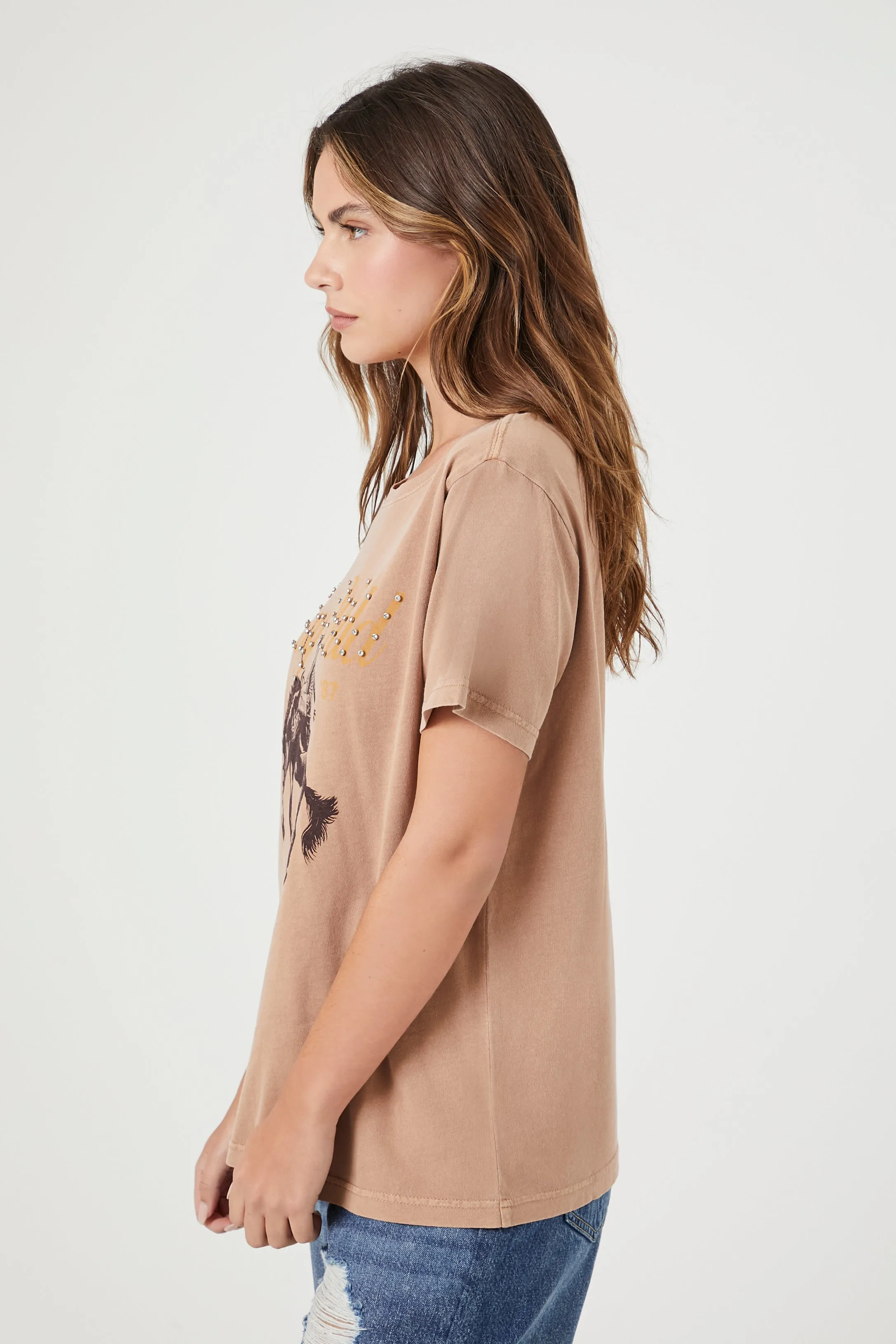 T-shirt à imprimé Stay Wild avec pierres du Rhin sold by Urban Planet product image thumbnail 2