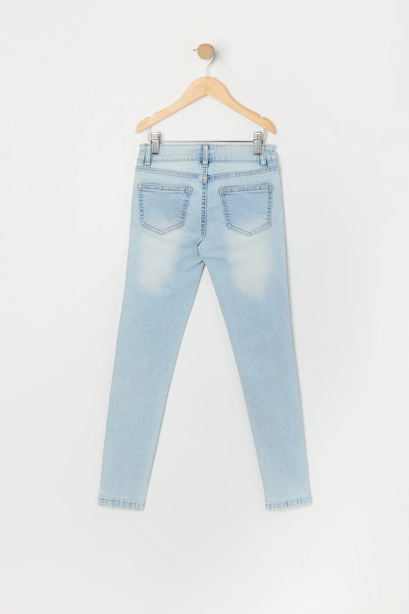 Girls Mid Rise Distressed Skinny Jean sold by Urban Planet product image thumbnail 2