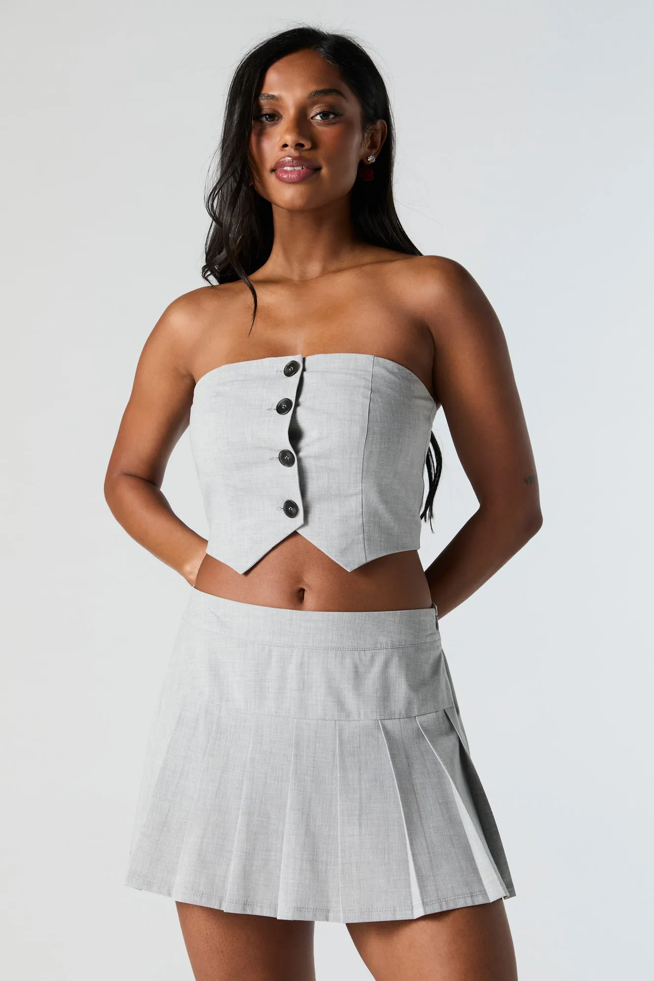 Pleated Mini Skort sold by Urban Planet product image thumbnail 2