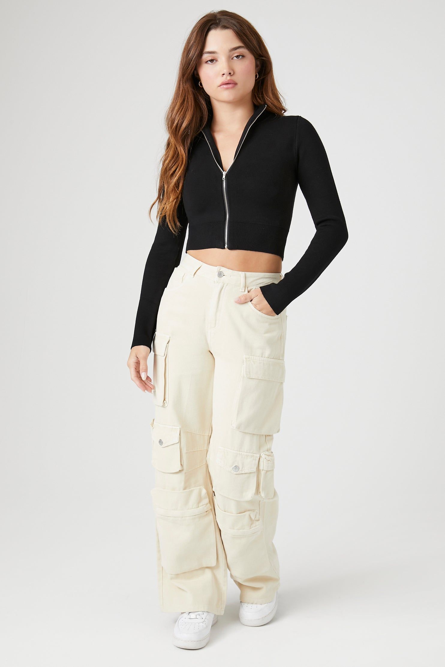 Chandail en tricot avec fermeture à glissière sold by Urban Planet product image thumbnail 4