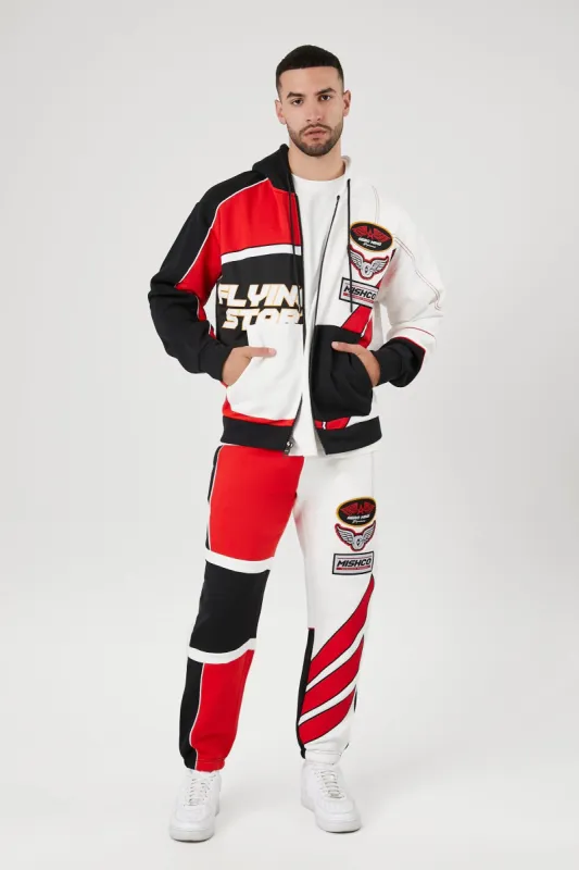 Colourblock Moto Jogger sold by Urban Planet