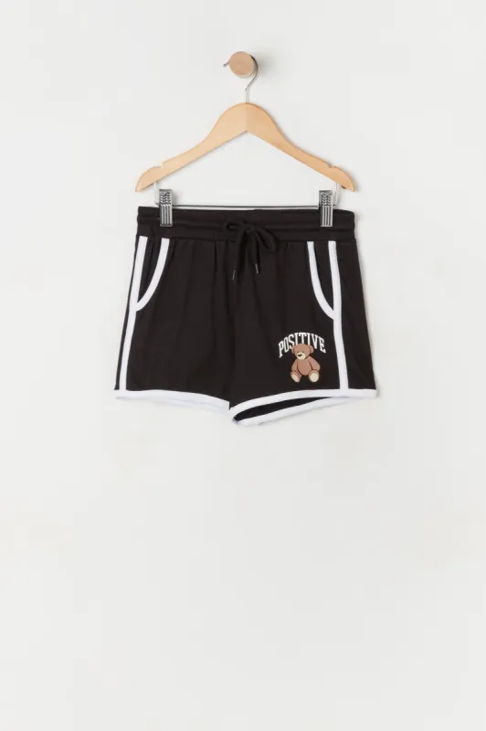 Girls Positive Graphic Short sold by Urban Planet