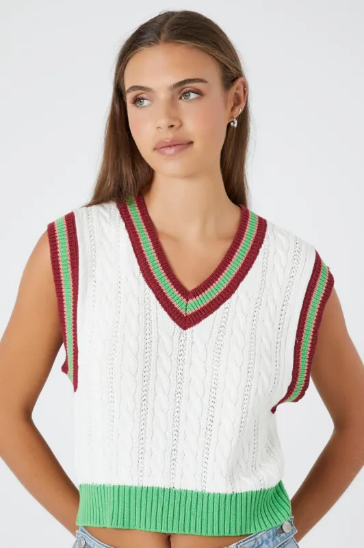 Gilet rayé de style universitaire sold by Urban Planet