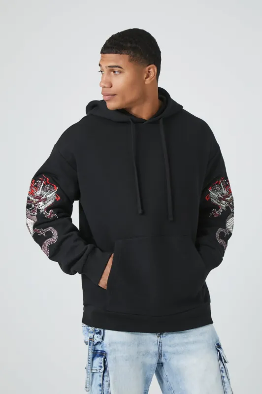Dragon Embroidered Hoodie sold by Urban Planet
