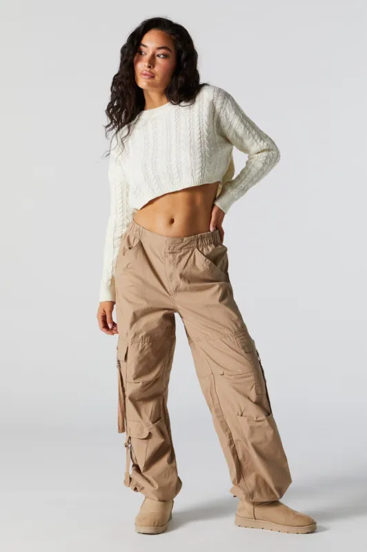 Canvas Multi Cargo Parachute Pant sold by Urban Planet