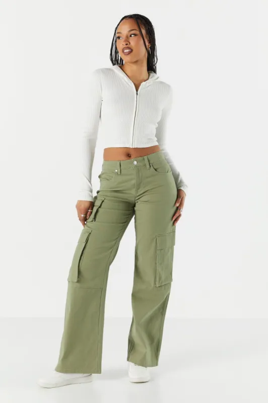 Pantalon cargo à jambe large avec poches multiples sold by Urban Planet