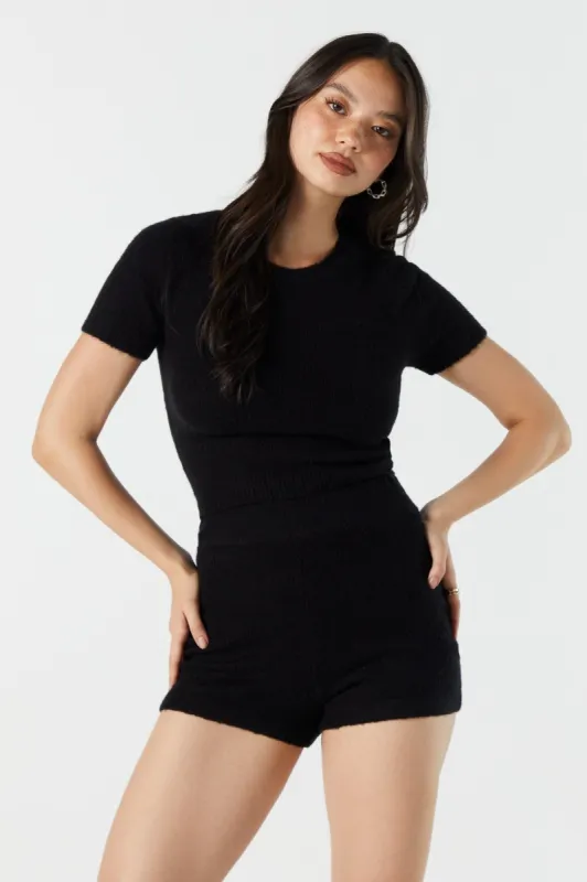 Mossy Crewneck Short Sleeve Sweater sold by Urban Planet