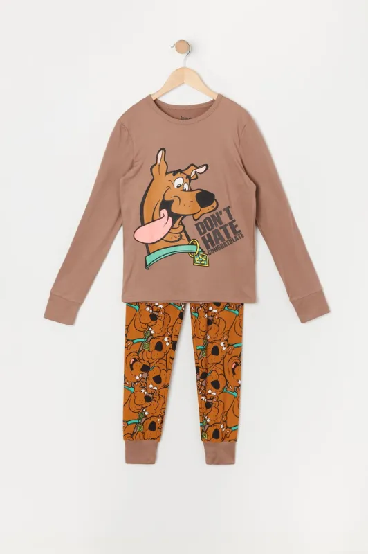 Boys Scooby Doo Graphic 2 Piece Pajama Set made by Urban Planet