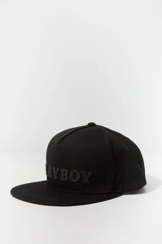 Casquette réglable avec empiècment de caoutchouc à imprimé Playboy sold by Urban Planet