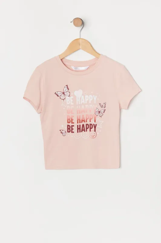 Girls Be Happy Graphic T-Shirt sold by Urban Planet