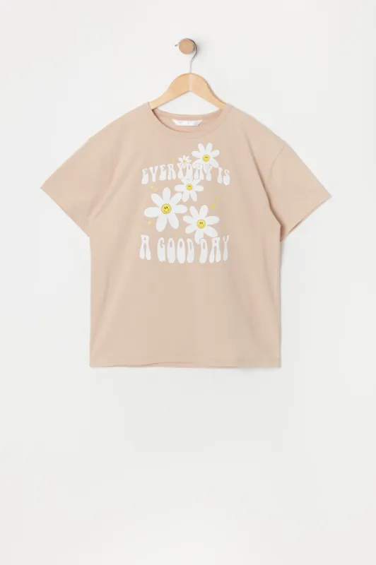 Girls Good Day Graphic Oversized T-Shirt sold by Urban Planet