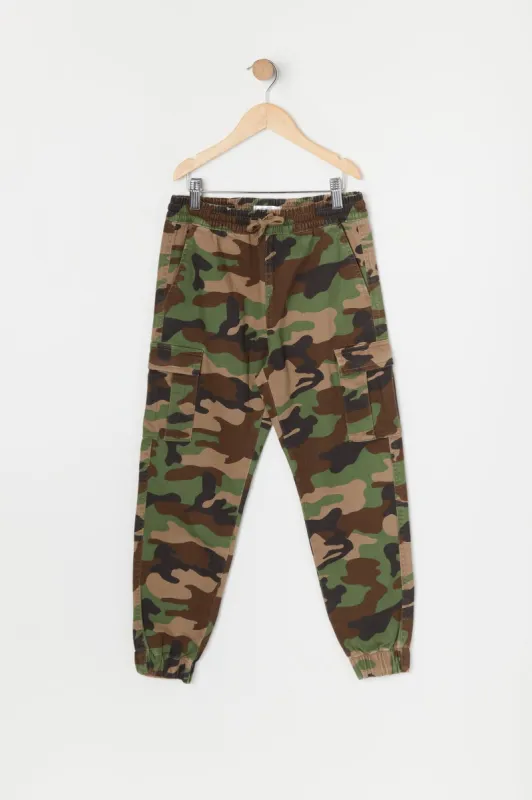 Girls Camo Cargo Jogger sold by Urban Planet