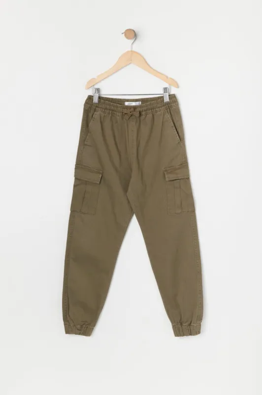 Girls Solid Cargo Jogger sold by Urban Planet