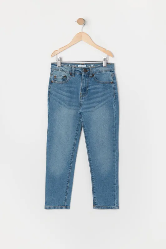 Boys Medium Wash Denim Skinny Jean sold by Urban Planet