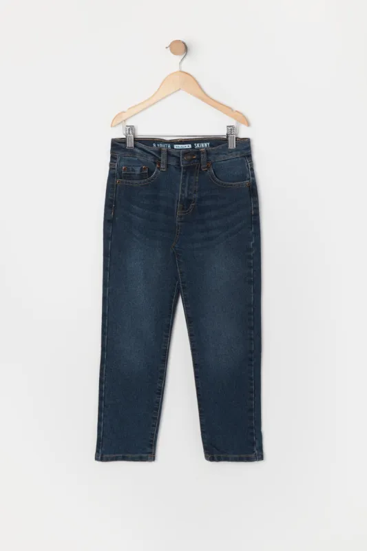 Boys Dark Wash Denim Skinny Jean sold by Urban Planet