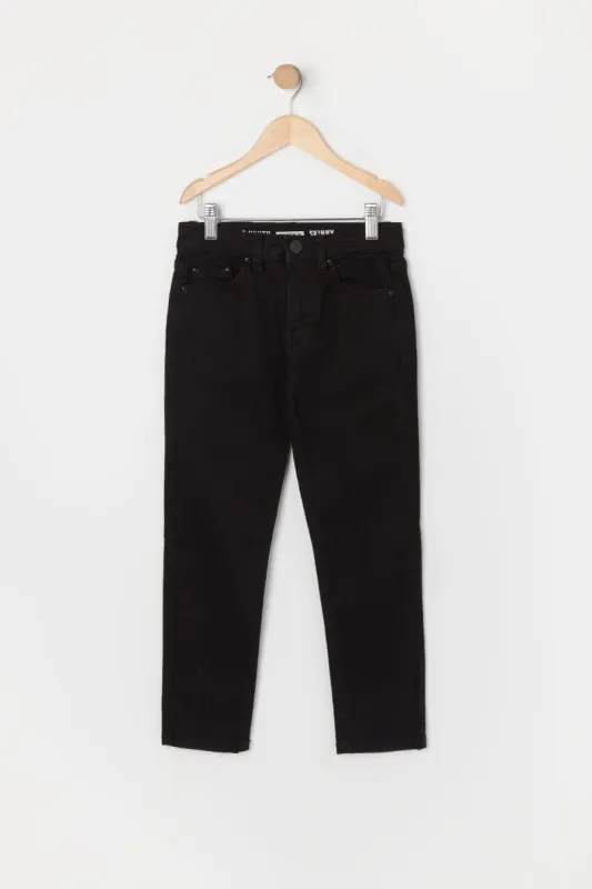 Boys Black Wash Denim Skinny Jean sold by Urban Planet