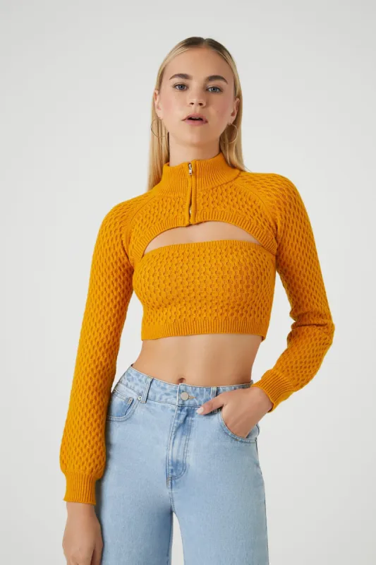 Ensemble avec boléro et haut tubulaire en tricot sold by Urban Planet
