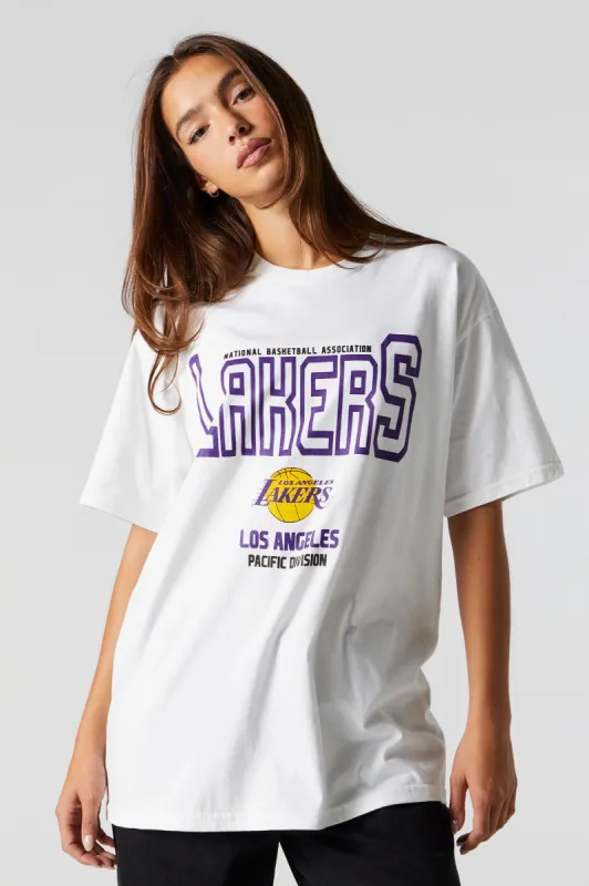 Lakers Graphic Boyfriend T-Shirt sold by Urban Planet