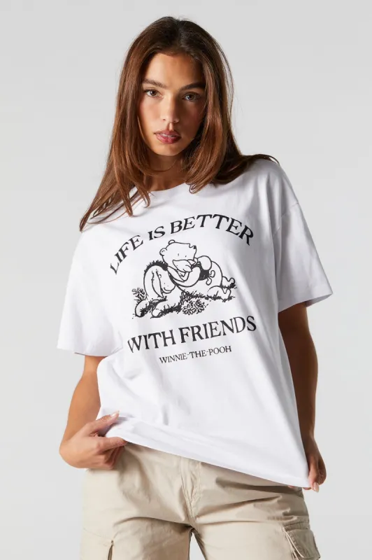 Winnie The Pooh Graphic Boyfriend T-Shirt sold by Urban Planet