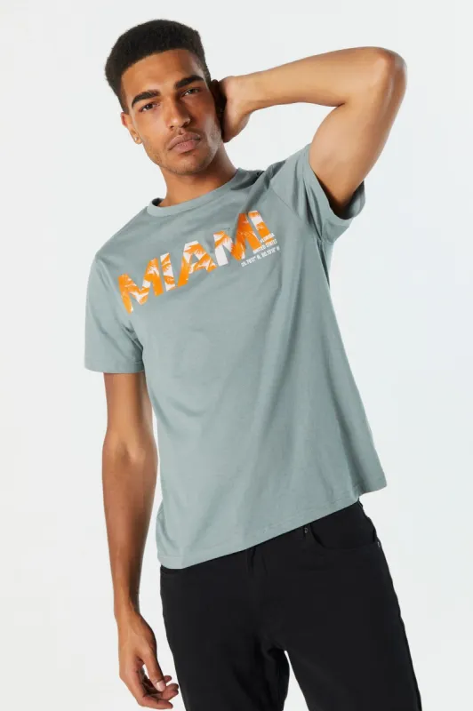 T-shirt à imprimé Miami sold by Urban Planet