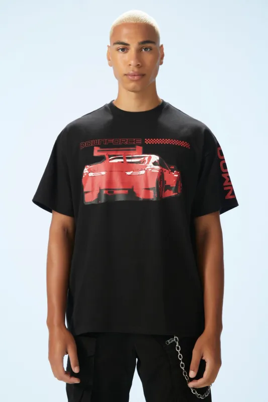 T-shirt à imprimé Downforce sold by Urban Planet