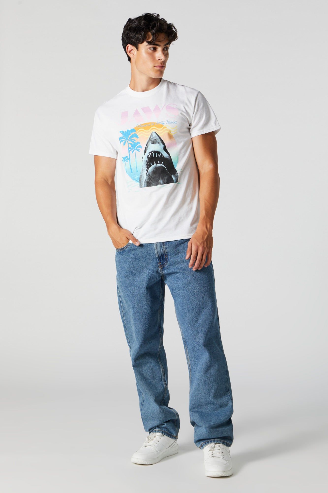 Shark Graphic T-Shirt sold by Urban Planet product image thumbnail 3