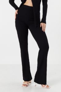 High Rise Ribbed Wide Leg Pant sold by Urban Planet