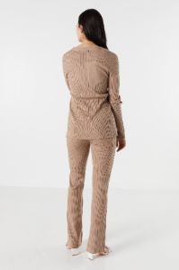 High Rise Ribbed Wide Leg Pant sold by Urban Planet