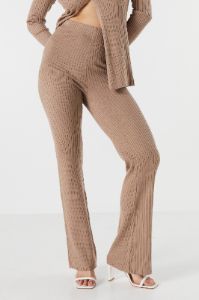 High Rise Ribbed Wide Leg Pant sold by Urban Planet