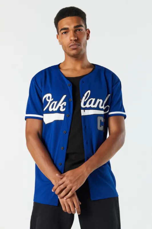 Oakland Graphic Baseball Jersey sold by Urban Planet