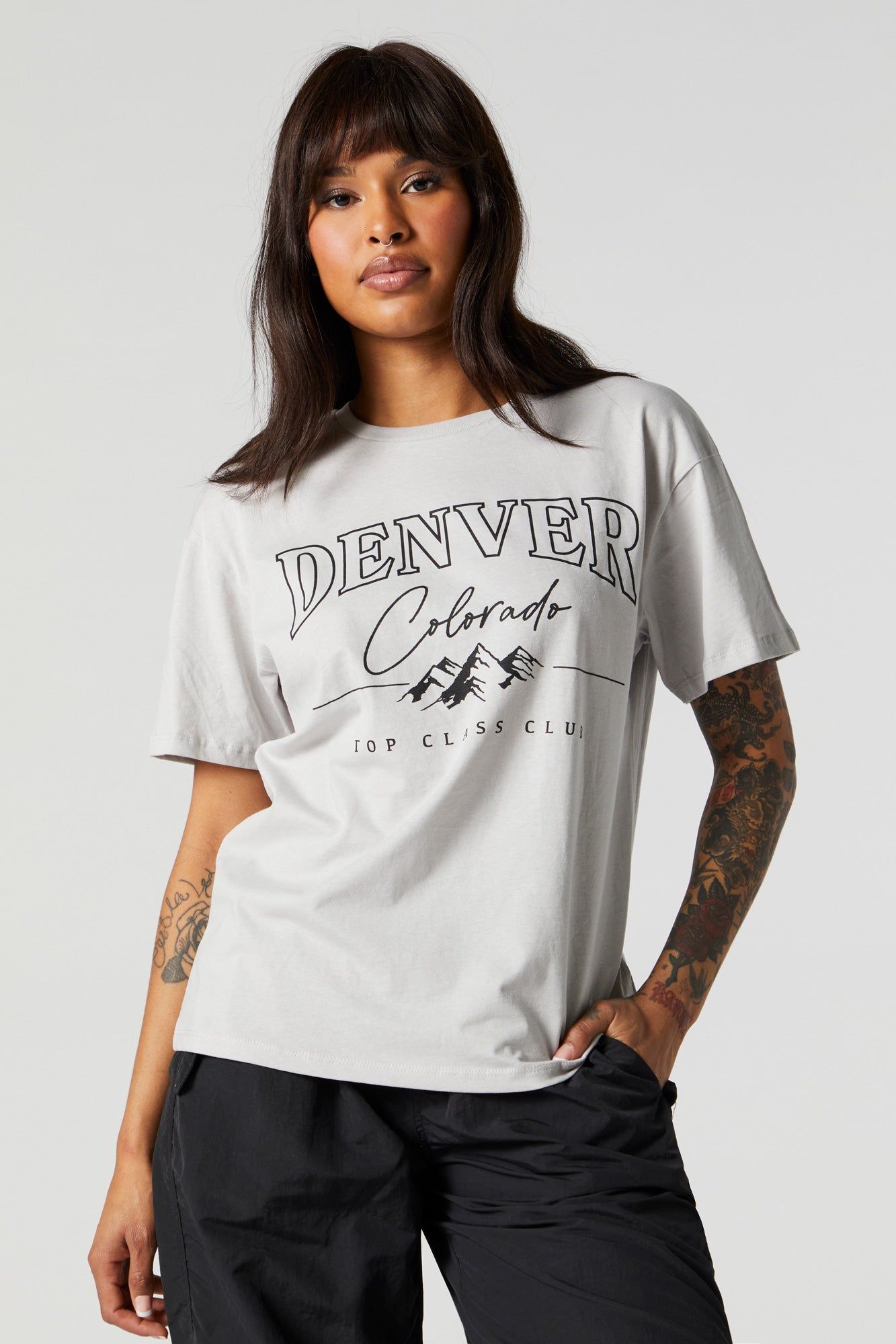 Denver Colorado Graphic Boyfriend T-Shirt sold by Urban Planet