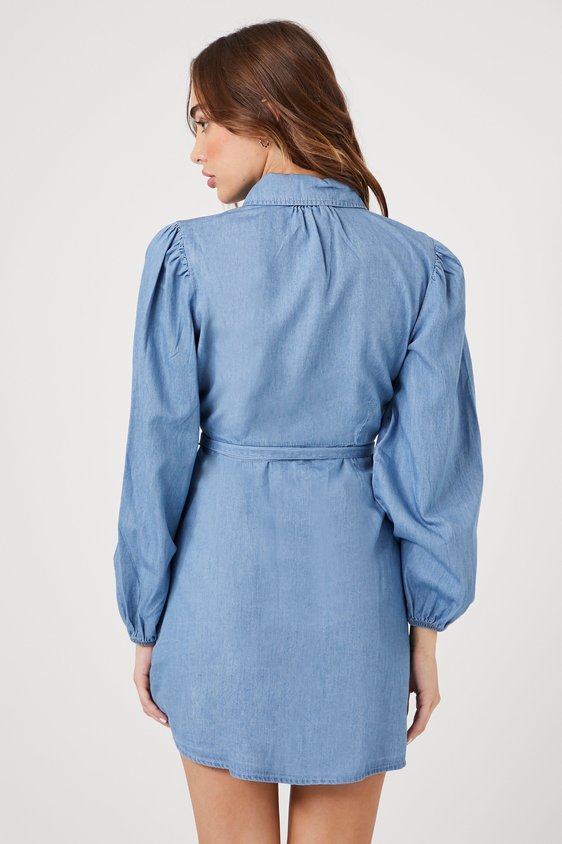 Self Tie Mini Shirt Dress sold by Urban Planet product image thumbnail 3