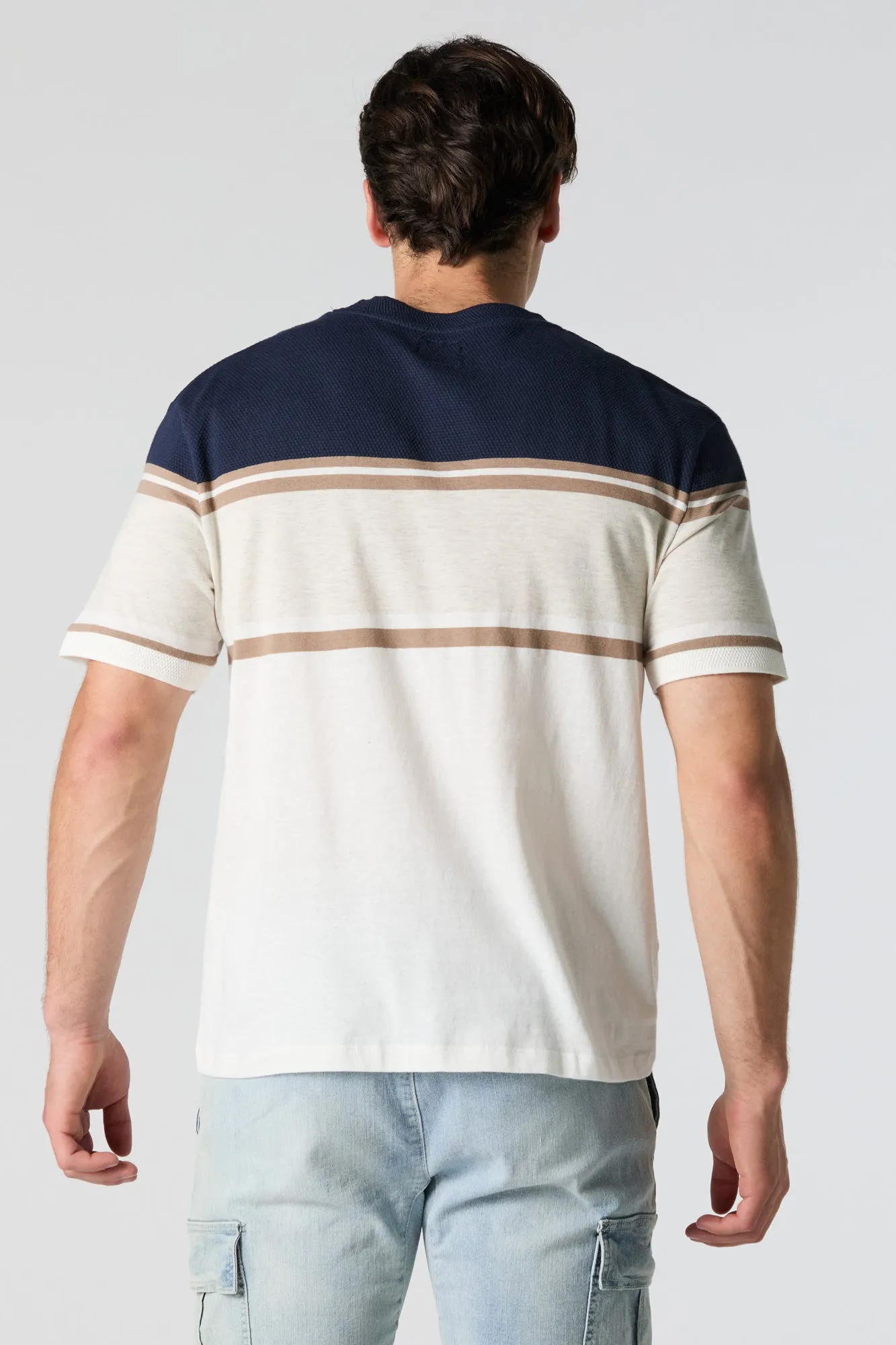 Colourblock Striped T-Shirt sold by Urban Planet product image thumbnail 2