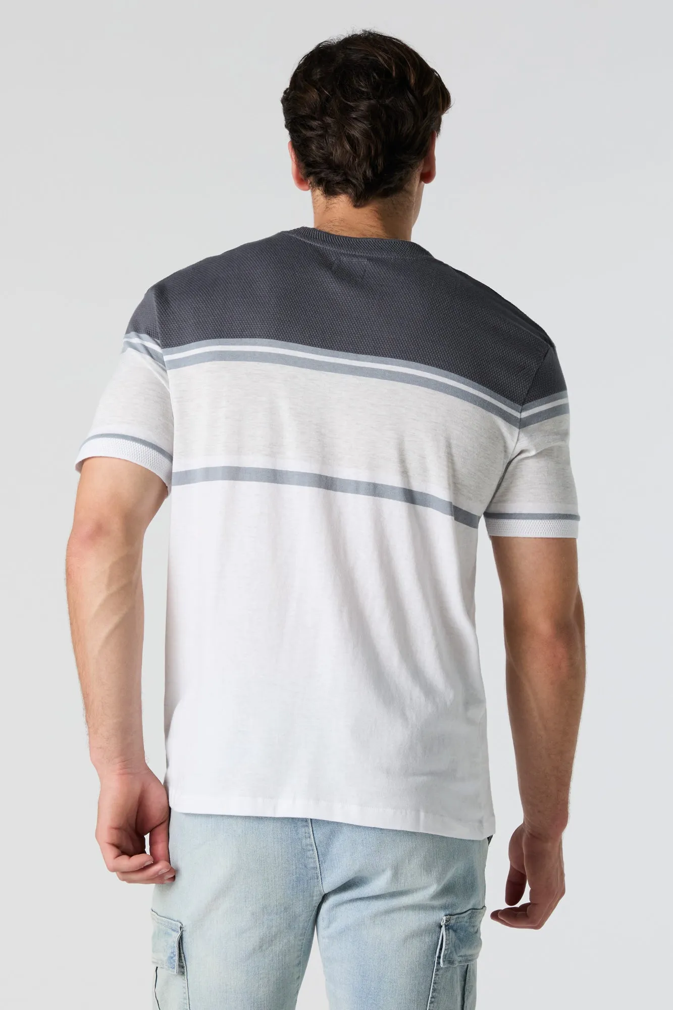 Colourblock Striped T-Shirt sold by Urban Planet product image thumbnail 5