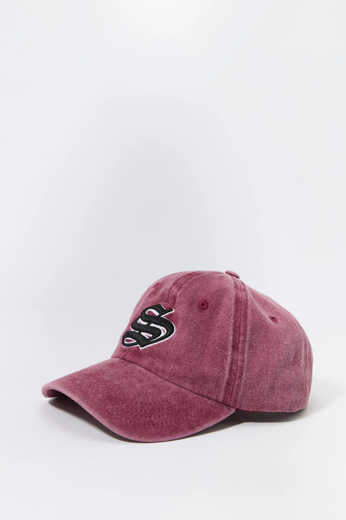 S Embroidered Washed Baseball Hat sold by Urban Planet product image thumbnail 2