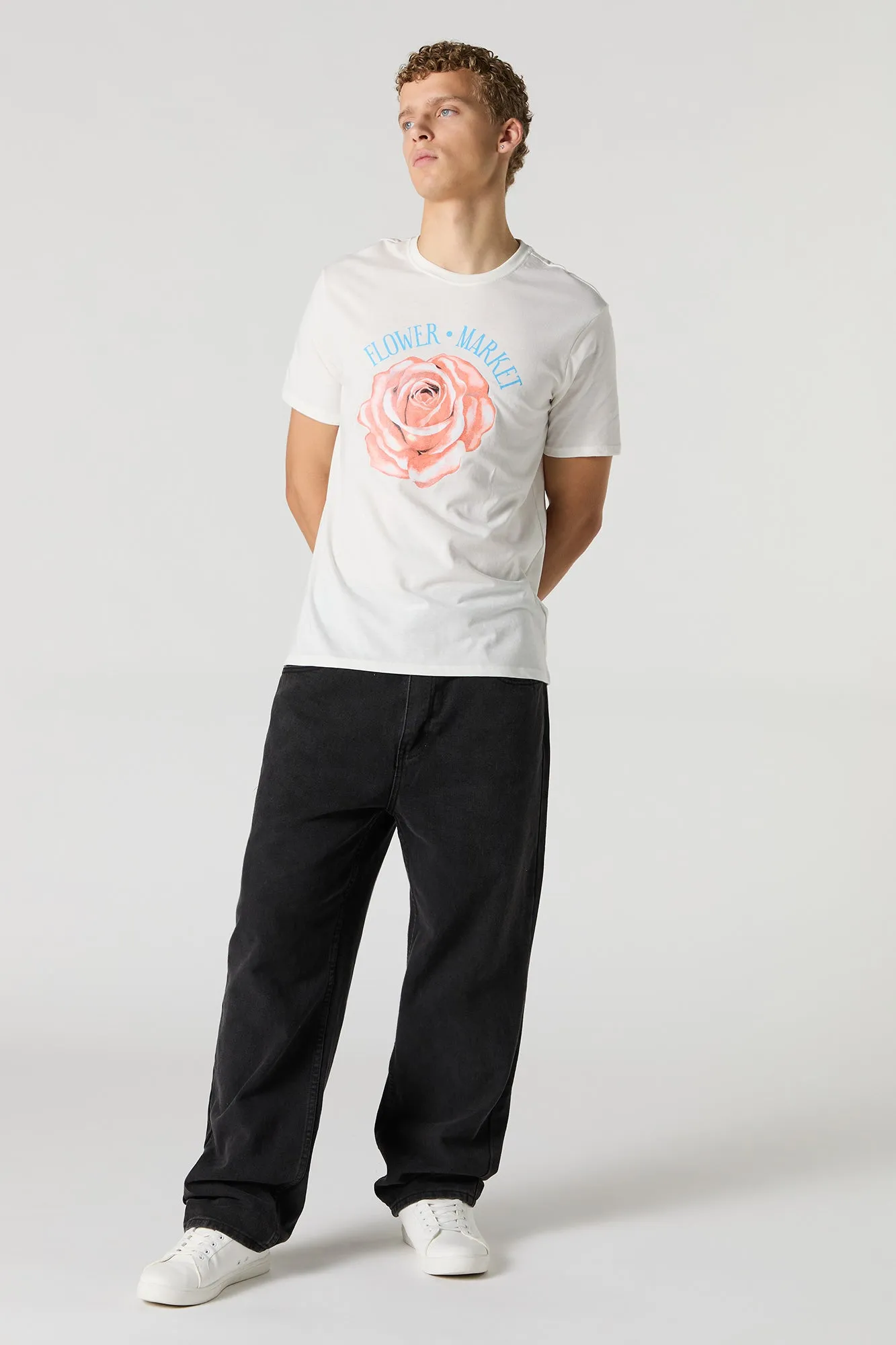 T-shirt à imprimé Flower Market sold by Urban Planet product image thumbnail 3